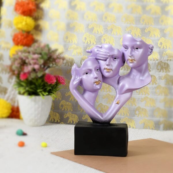 Human Face Decorative Showpiece Lovely Statue Home Decor Gifting Purpose Decorative.